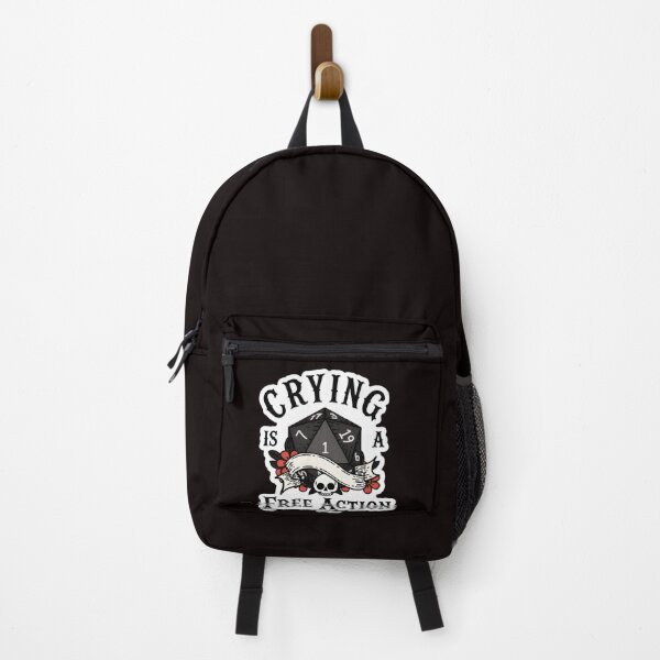 Item preview, Crying Is A Free Action Die Skull Flowers  designed and sold by ASTRAXO.