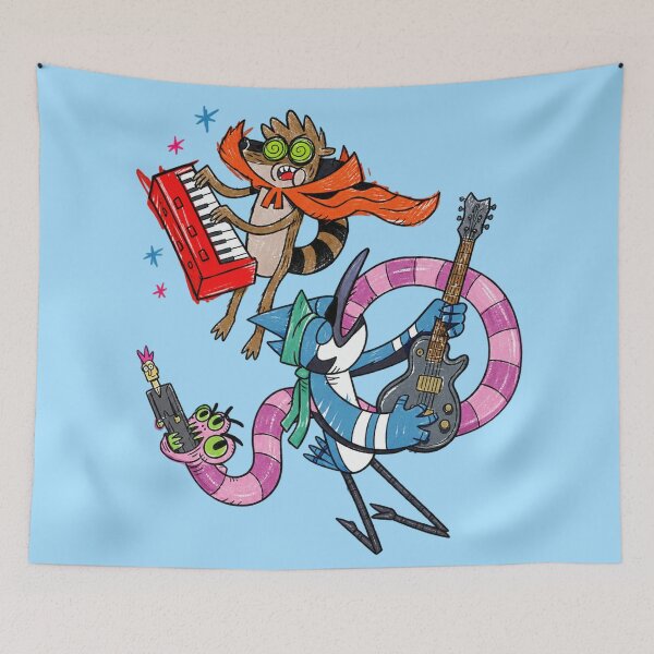 Artikelvorschau, Rocker Mordecai und Rigby entworfen und verkauft von YChangShop.