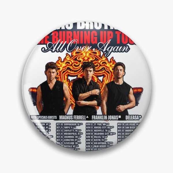 Item preview, Vintage Y K Jonas Brothers Burning Up Tour Retro Concert Design designed and sold by MidTownKai.