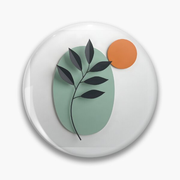 Item preview, Minimalist Leaf and Sun Design designed and sold by Vicky Brago-Mitchell®.