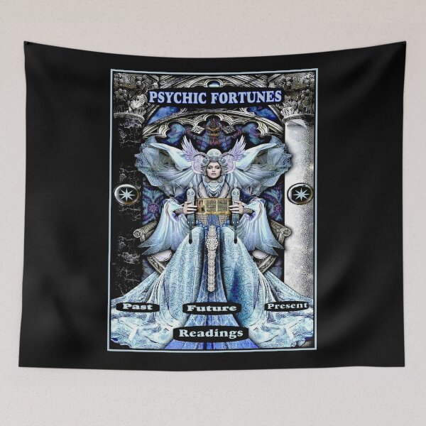 Item preview, PSYCHIC FORTUNES : Vintage Gypsy Card Reading Advertising Print designed and sold by posterbobs.