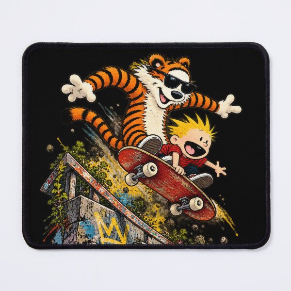 Item preview, Calvin and Hobbes Skateboard Adventure – Best Friends Extreme Street Art designed and sold by Abidel.