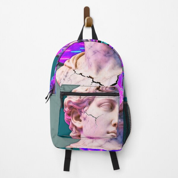 Aperçu de l'œuvre Buste antique de boîte d'erreur Vaporwave - Statue de système d'exploitation rétro néon créée et vendue par A E S T H E T A T A G.