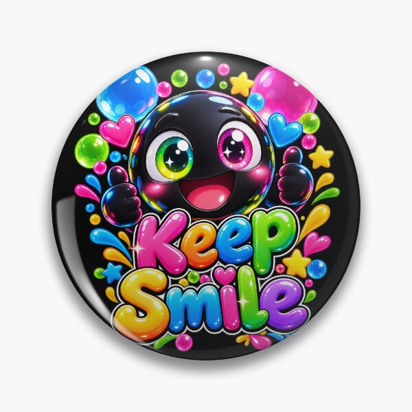 Item preview, Keep Smile – Colorful Happy Face with Positive Vibes designed and sold by IMuDesigner.