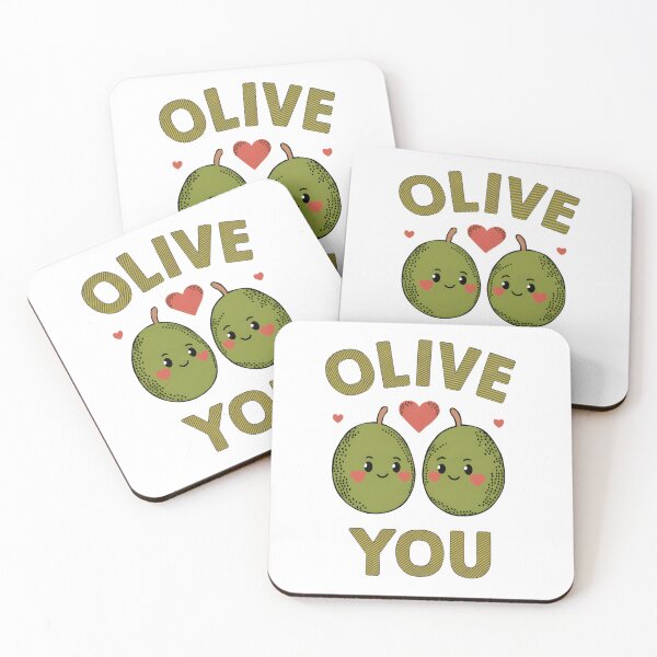 Item preview, Olive You Funny Food Pun Valentine Love Gift designed and sold by Dazzle-Sizzle.
