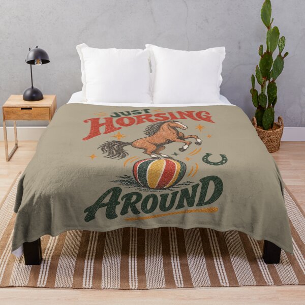 Item preview, Just Horsing Around - Vintage Horse Circus Design designed and sold by Douglystuff.