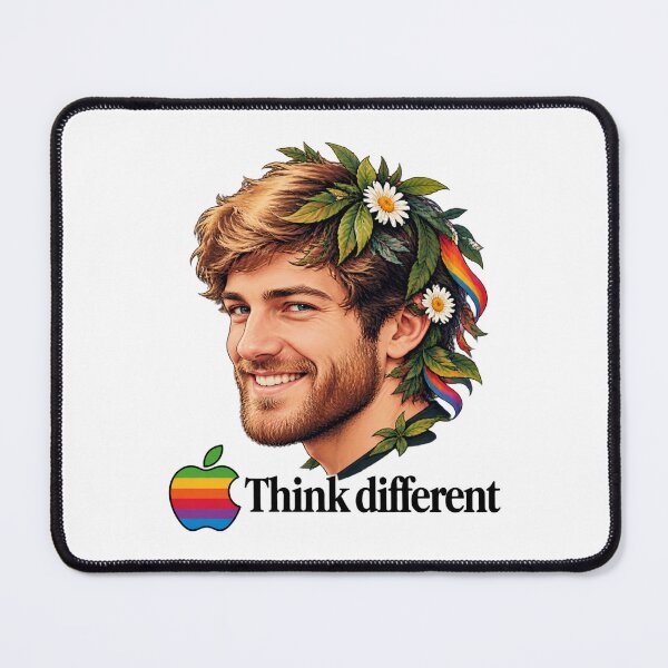 Item preview, Multicolored Inspirational Think Different Design with Apple Theme designed and sold by Nathanir.