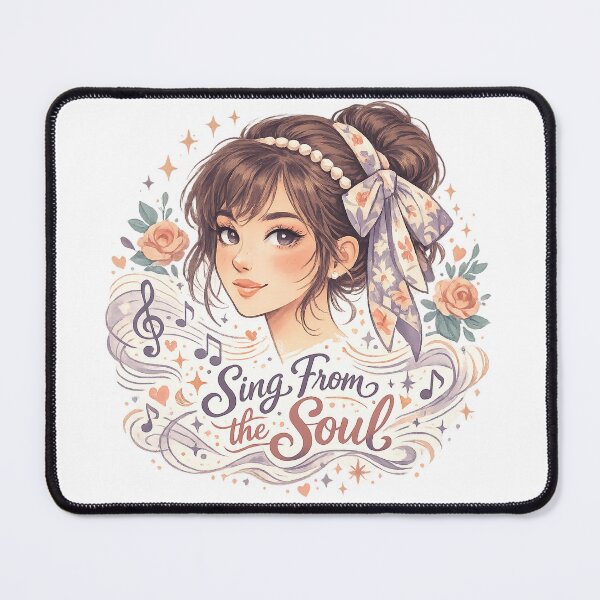 Item preview, Sing From the Soul Music Lover Floral Singer Inspirational Art designed and sold by inkoutninja.