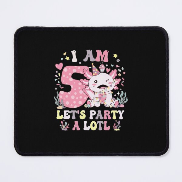 Item preview, I Am 5 Let’s Party A Lotl Axolotl Fifth Birthday Design designed and sold by MiALopezArt.