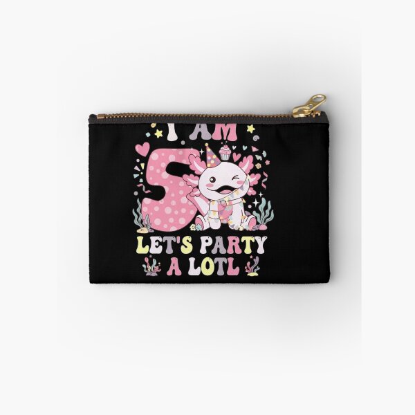 Item preview, I Am 5 Let’s Party A Lotl Axolotl Fifth Birthday Design designed and sold by MiALopezArt.