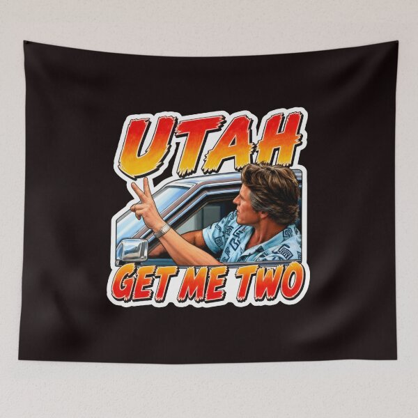 Item preview, Utah Get Me Two Retro Car Driver Peace Sign designed and sold by EL-FASSY.