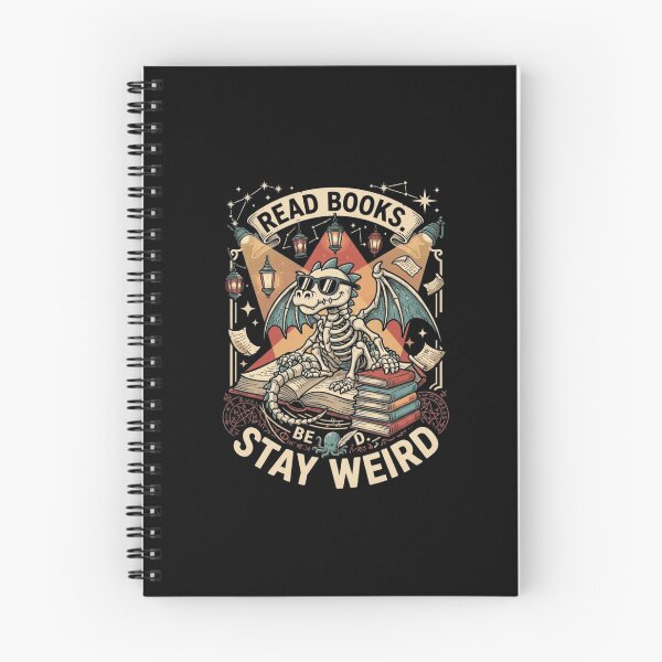 Item preview, Read Books Stay Weird Skeleton Dragon Library Reader Design designed and sold by Ostericaimusa.