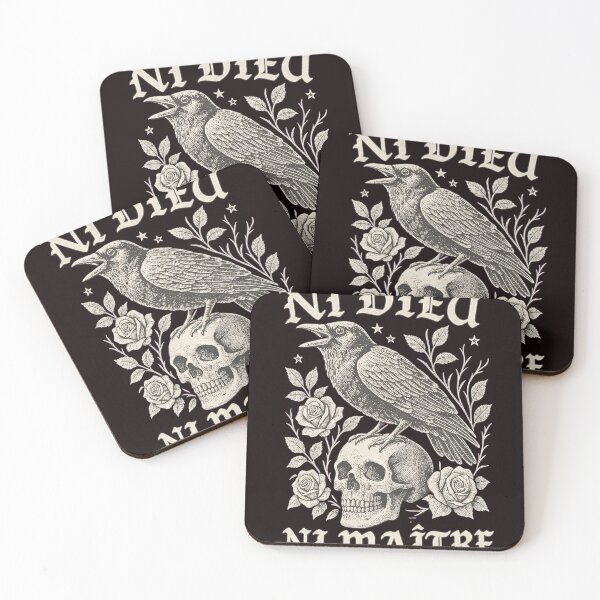 Item preview, Ni Dieu Ni Maître Crow Skull Rose Gothic  designed and sold by EL-FASSY.