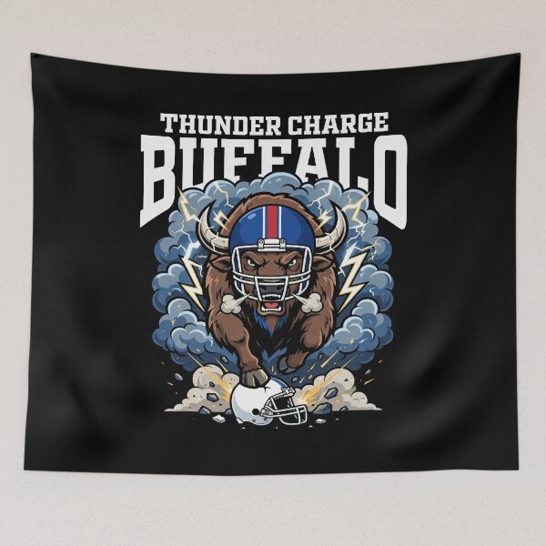 Item preview, BUFFALO THUNDER CHARGE - NY BUFFALO BILLS designed and sold by KEF Custom.