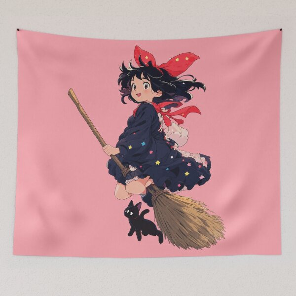 Item preview, Kiki and her black cat Jiji designed and sold by YChangShop.