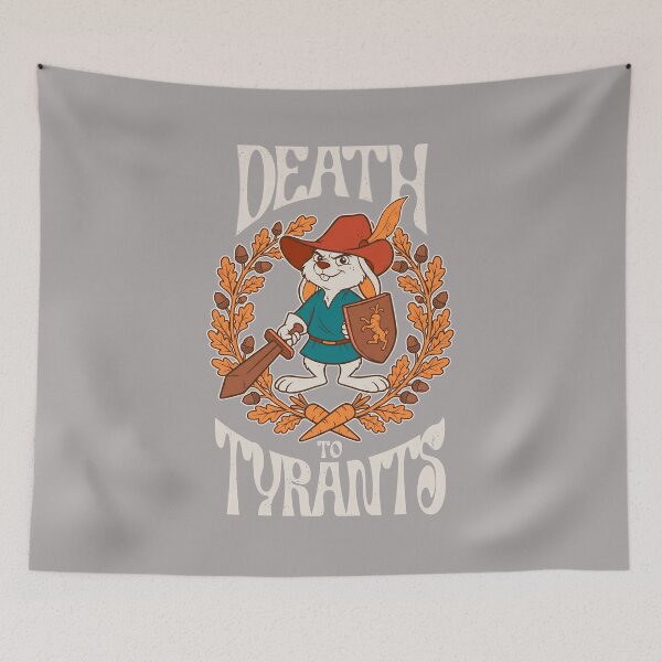 Item preview, Death to Tyrants Rabbit Vintage Style Shirt-54 designed and sold by ChadaSmiths.