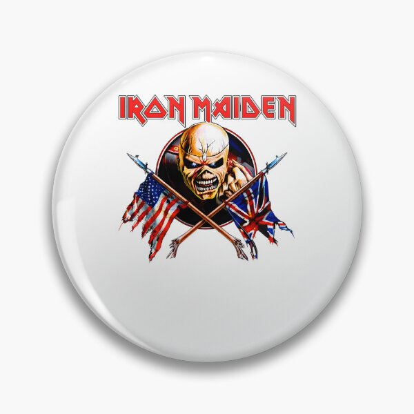 Item preview, Maiden Eddie USA UK Flags Heavy Metal designed and sold by Rafiqrafisqy.