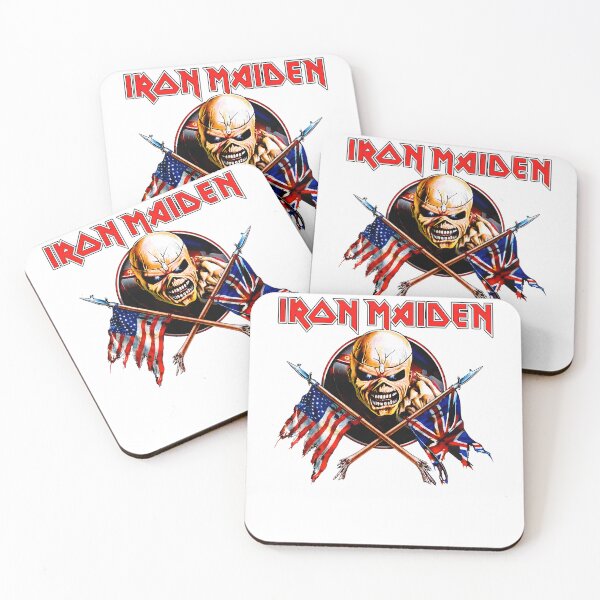 Item preview, Maiden Eddie USA UK Flags Heavy Metal designed and sold by Rafiqrafisqy.