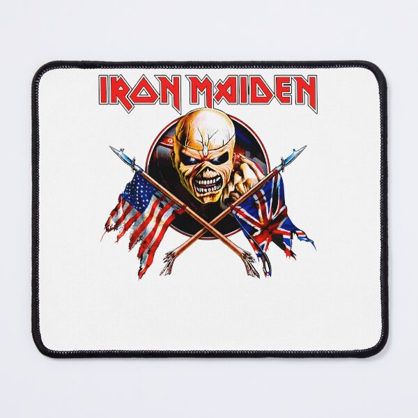 Item preview, Maiden Eddie USA UK Flags Heavy Metal designed and sold by Rafiqrafisqy.