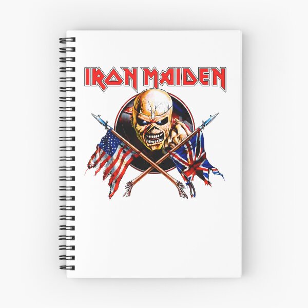 Item preview, Maiden Eddie USA UK Flags Heavy Metal designed and sold by Rafiqrafisqy.