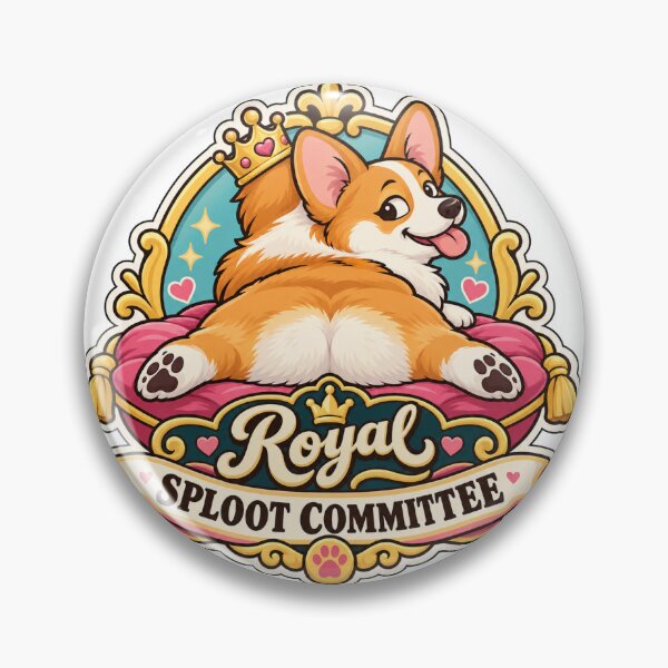 Item preview, Royal Sploot Committee Funny Corgi designed and sold by DesignArtEmpire.
