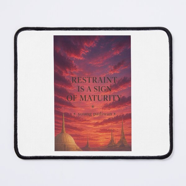 Item preview, Restraint is a sign of maturity young padiwan designed and sold by INEEDBABYPOWDER.
