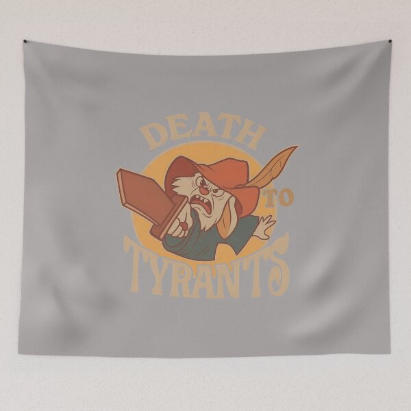 Item preview, DEATH TO TYRANTS Retro Rabbit Sword T-Shirt-78 designed and sold by ChadaSmiths.