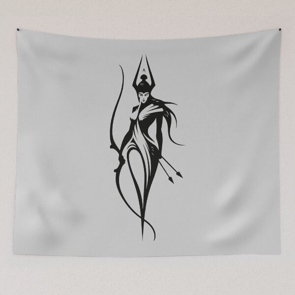 Item preview, Artemis Goddess of the Hunt Silhouette designed and sold by ClubVacay.