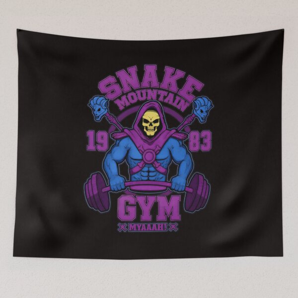 Item preview, Gimnasio Snake Mountain 1983 Skeletor Levantamiento de pesas Retro designed and sold by WAHBI-HBO.
