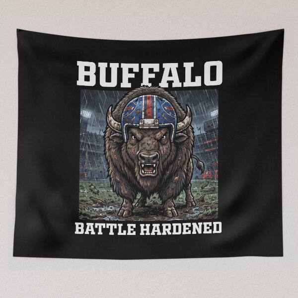 Item preview, BUFFALO BATTLE HARDENED - NY BUFFALO BILLS designed and sold by KEF Custom.
