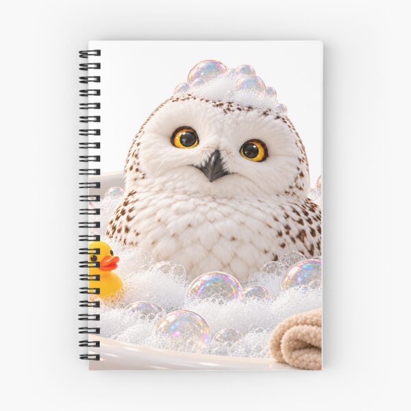 Item preview, Snowy Owl Bathtub Duck Visit designed and sold by Sillytoe.