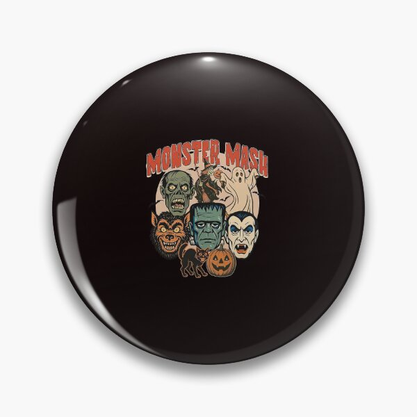 Item preview, Monster Mash Retro Halloween Monsters Ghost Witch designed and sold by ImeldaSparks.