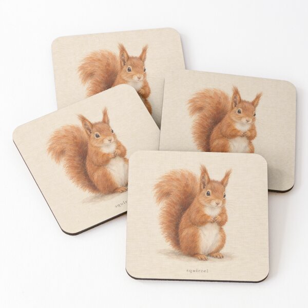 Item preview, Squirrel Nursery Watercolor | Woodland Wall Art designed and sold by FixationStudio.