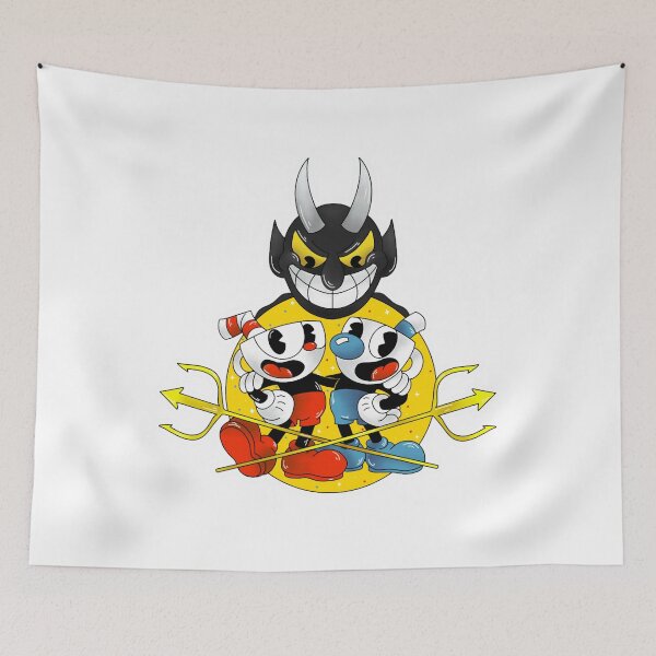Item preview, Cuphead and Mugman with the Devil Classic  designed and sold by LynnGablestore.