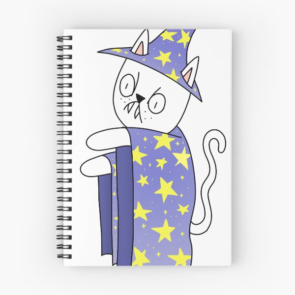 Item preview, Mago Gato Malvado blanco designed and sold by motherbrainart.