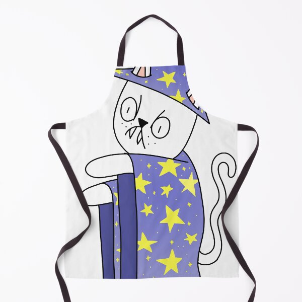 Item preview, Wizard Mean Cat white designed and sold by motherbrainart.