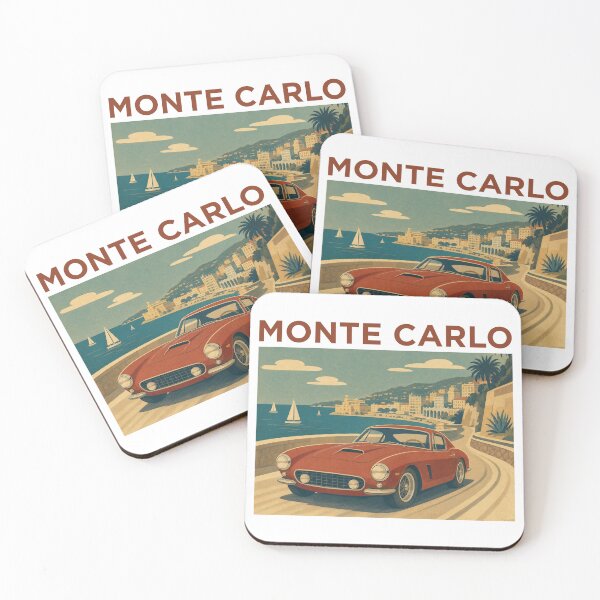 Item preview, Cartel de viaje vintage de Montecarlo, Mónaco designed and sold by Automotive Art by Greg.