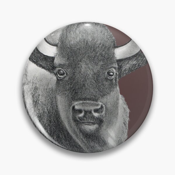 Item preview, Young Bison Graphite Drawing  designed and sold by oh-bi-me.