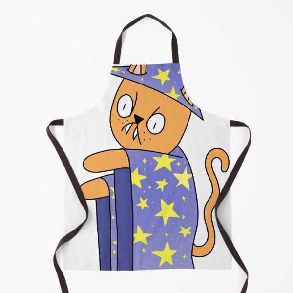 Item preview, Wizard Mean Cat - orange designed and sold by motherbrainart.
