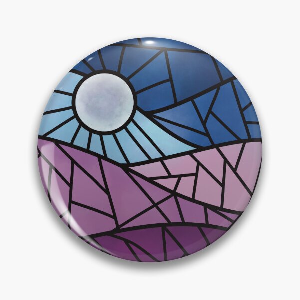 Item preview, Purple Mountains Stained Glass designed and sold by LK Creative.