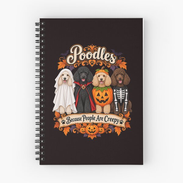 Item preview, Poodles Because People Are Creepy Halloween Dogs designed and sold by ImeldaSparks.