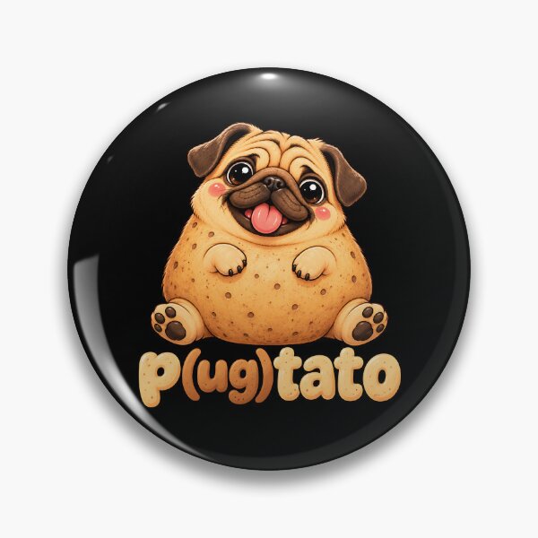 Item preview, Pugtato Pug Fan Pug Lover  designed and sold by a-turner-paint.