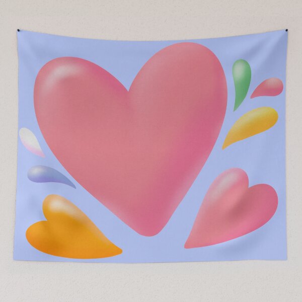 Item preview, Soft Pink Hearts and Colorful Love designed and sold by tammist.