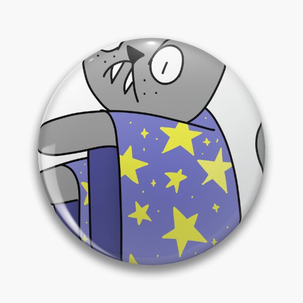 Item preview, Wizard Mean Cat - gray designed and sold by motherbrainart.