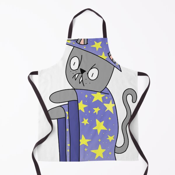 Item preview, Wizard Mean Cat - gray designed and sold by motherbrainart.