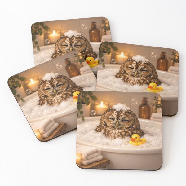 Item preview, Tawny Owl Bathtub Bubble Soak designed and sold by Sillytoe.