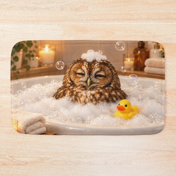 Item preview, Tawny Owl Bathtub Bubble Soak designed and sold by Sillytoe.