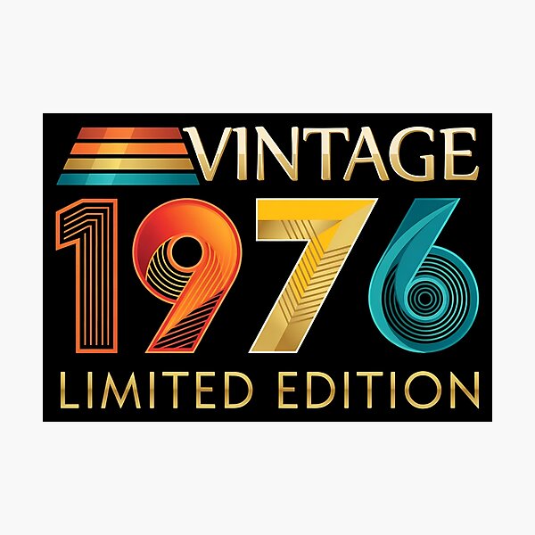 Item preview, Vintage 1976 Limited Edition Retro 50th Birthday Gift T-Shirt designed and sold by HUTEND.