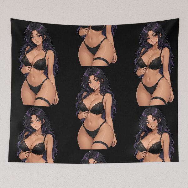 Item preview, Dark Hair Anime Girl  designed and sold by barloly.