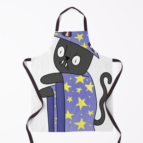 Item preview, Wizard Mean Cat - black designed and sold by motherbrainart.